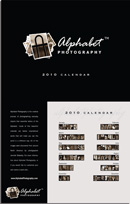 Alphabet Photography - Front Cover of calendar.