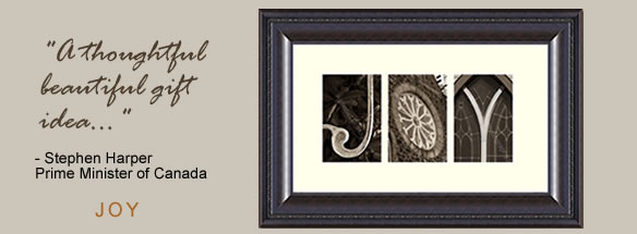 Stephen Harper Framed Joy - A thoughtful beautiful gift idea