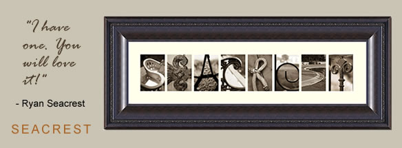Ryan Seacrest Framed Seacrest - I have one... you will love it.