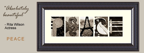 Rita Wilson Framed Peace - Absolutely beautiful