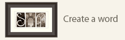 Products - Customed Framed Alphabet Photography Art